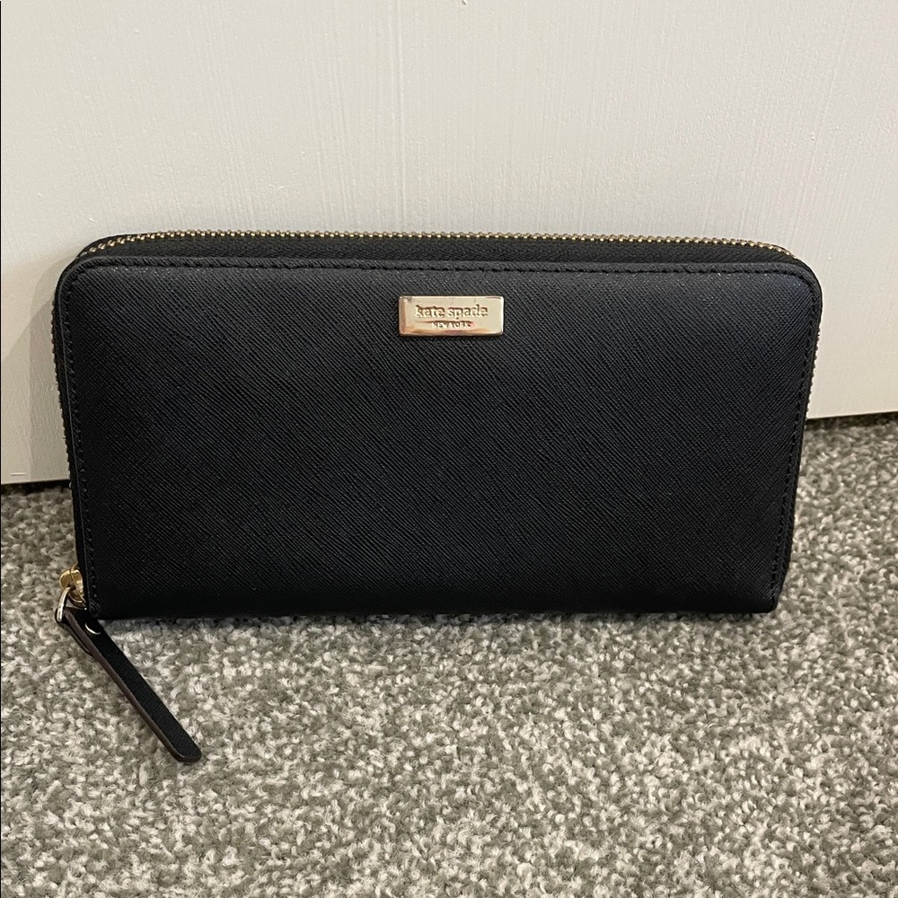 Kate Spade Black Saffiano Leather Wallet